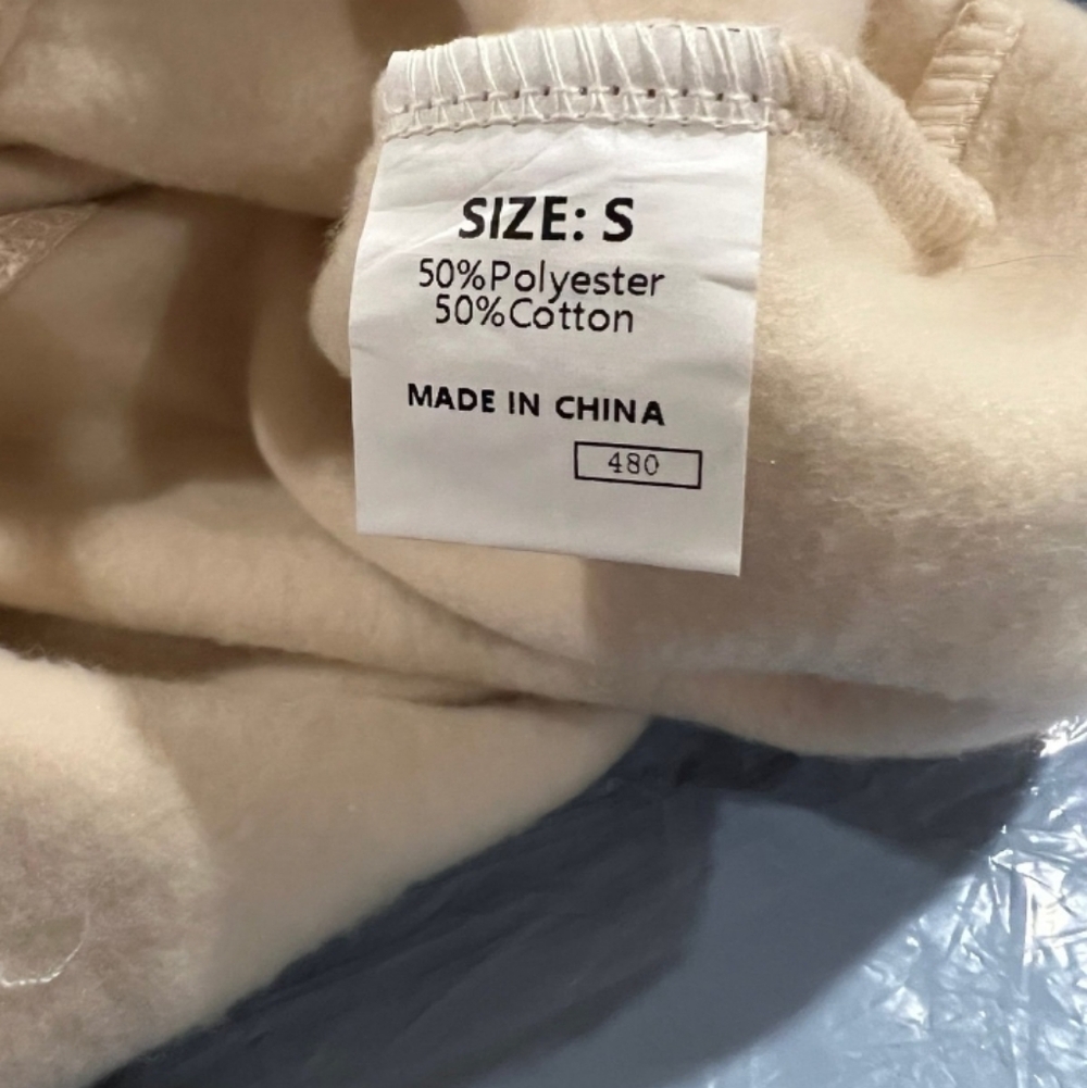 Nwot Apricot Mock Neck 1/2 Zip Oversized Fleece Sweatshirt S/M - Picture 7 of 9